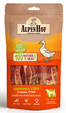 AlpenHof Уши кроличьи с мясом утки для средних и крупных собак